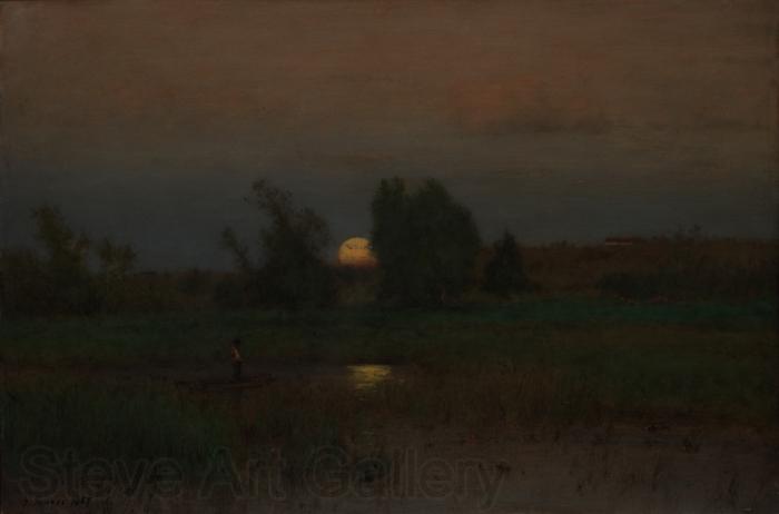 George Inness Moonrise France oil painting art